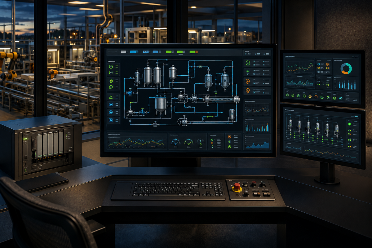 Industrial SCADA monitoring system